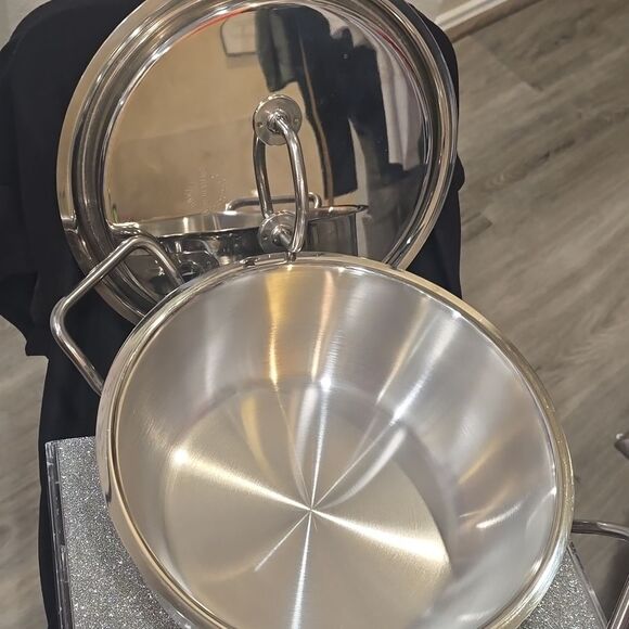 Silga Teknika Stainless Steel 24cm/10" Casserole Pot w/Lid - Picture 8 of 12